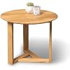 M2 Kollektion Rena 1 Table Basse, Bois, Chêne Sauvage Massif huilé, H=40cm D=55cm