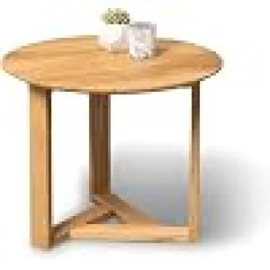 M2 Kollektion Rena 1 Table Basse, Bois, Chêne Sauvage Massif huilé, H=40cm D=55cm