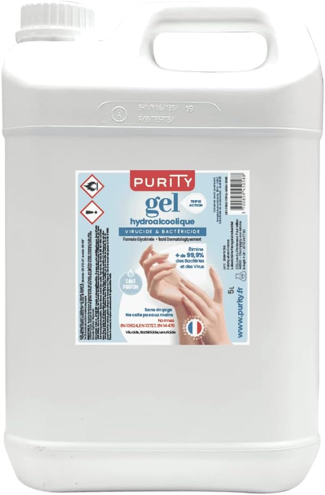 Bidon de 5 litres Gel Hydroalcoolique - Fabrication française