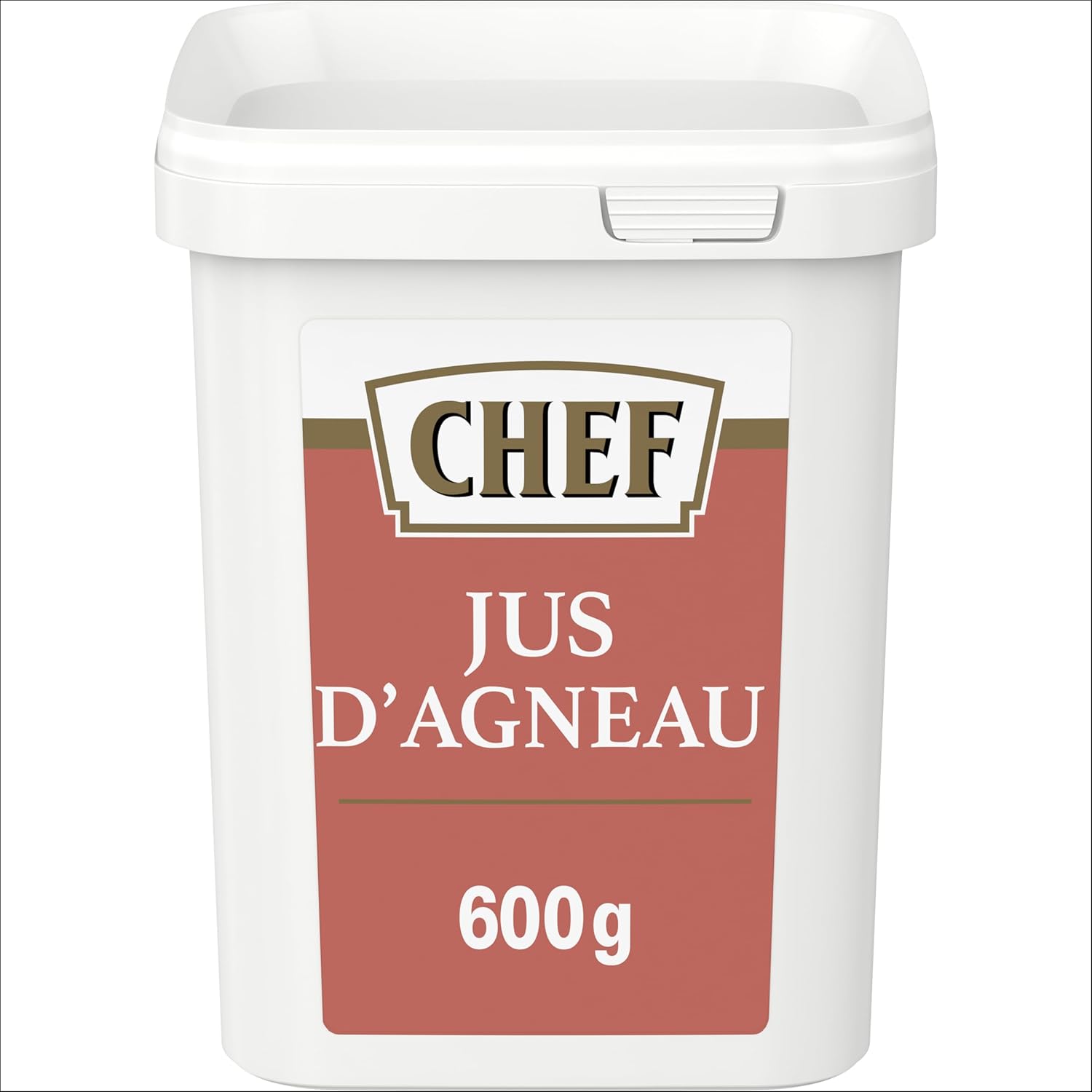 Jus d'Agneau Déshydraté - A Base de 9% de Viande d'Agneau - Gain de Temps en Cuisine - Aide Culinaire, Sauce, Fonds, Fumet - Boîte De 600g pour 10L à 20L