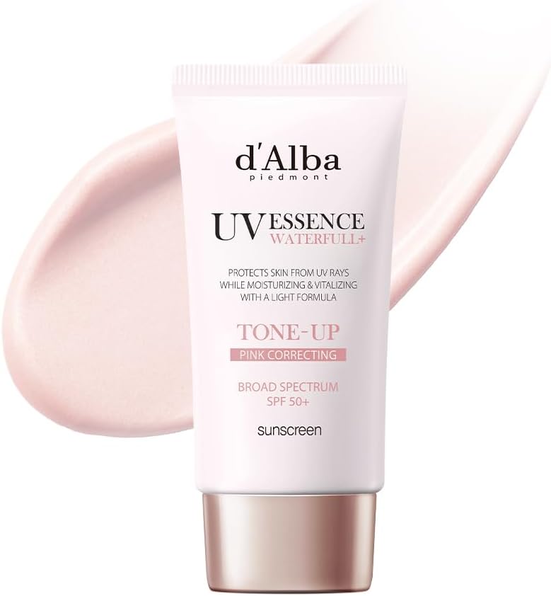 D'Alba Creme Solaire Tonifiant à la Truffe Blanche Italienne, Soin de la Peau Coréen Végétalien, Hydratant Teinté avec SPF 50+ PA++++, Utilisation Douce et Sûre pour tous les Types de Peau