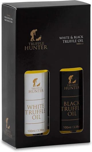 Ensemble d'Huiles de Truffe Noire et Blanche - 100 ml x 2 Traditionnel 100 ml (Lot de 2)