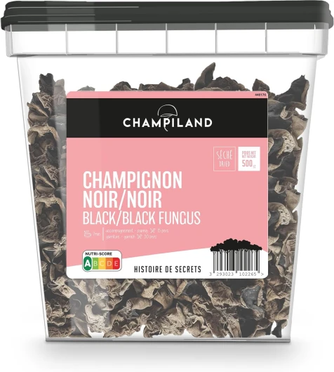 Champignon Noir Séché - Champignons Sélectionnés - Triés à la Main dans le Sud-Ouest de la France - Saveur Exceptionnelle - Riche en Protéines et Source de Fibres - Pot de 500 g