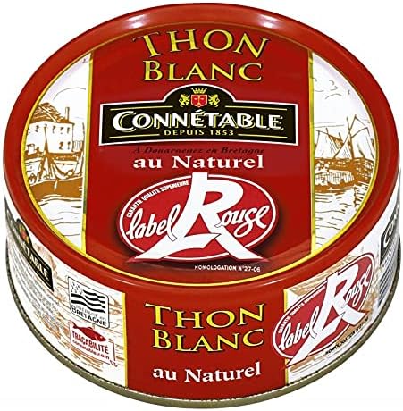 CONNETABLE - Thon Blanc Germon Au Naturel Label Rouge 120G - Lot De 3 - Offre Special