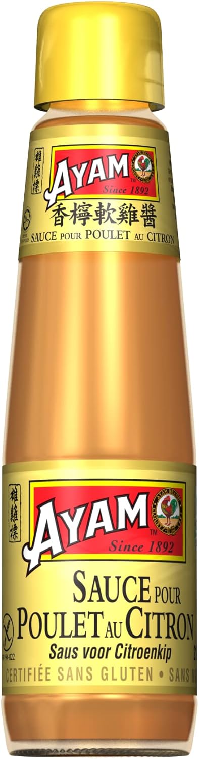 , Sauce Pour Poulet au Citron Chinois - Sauce Sucrée à Base de Citron et Prune Salée - Préparation Authentique pour Poulet au Citron - 210ml"