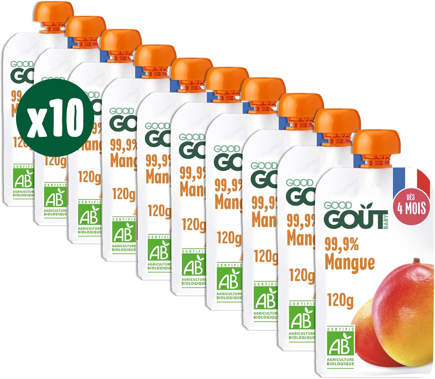 Bébé mangue bio dès 4 mois fabriqué en France 120g