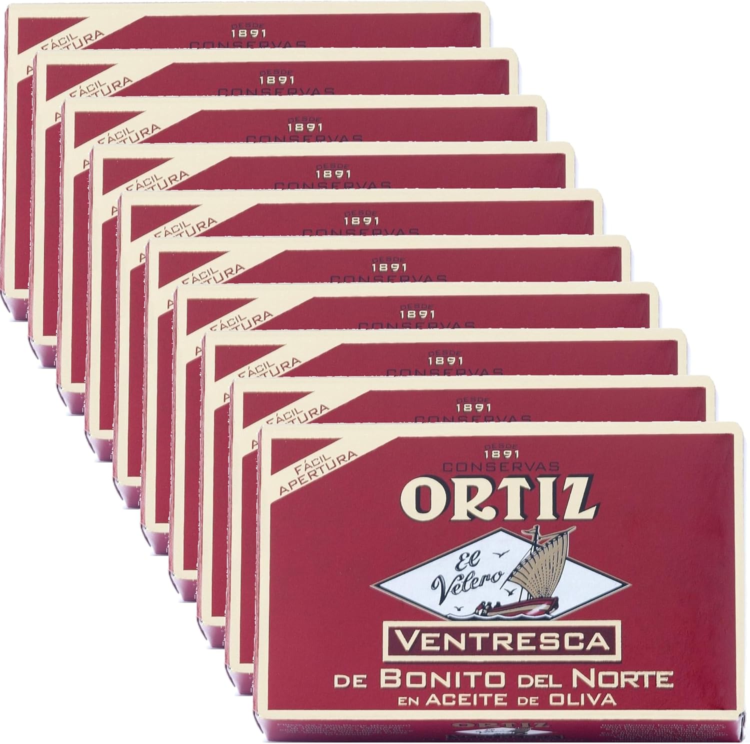 Ortiz Ventresca White Tuna Belly in Oil - 10 pack (112g each) by N/A