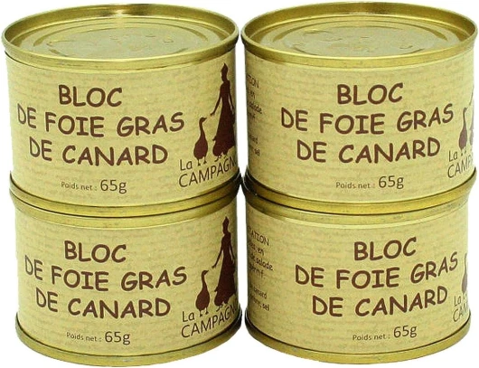 Lot de 4 Blocs de Foie Gras de Canard 65g / DIRECT PRODUCTEUR SUD OUEST