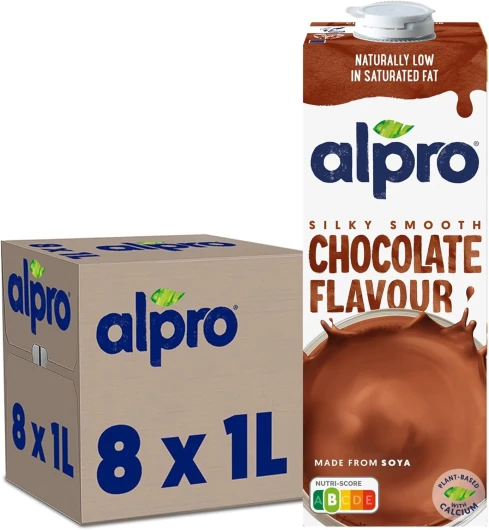 Boisson Végétale - Soja Chocolat - 1 L - Lot de 8 x 1 L