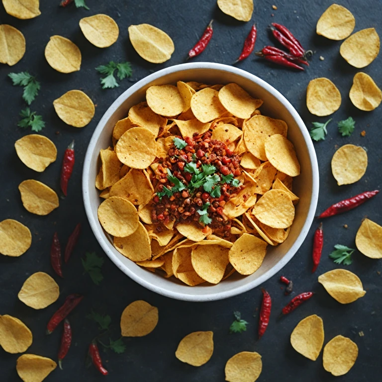 Les saveurs exotiques des chips épicées de Bombay