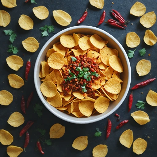 Les saveurs exotiques des chips épicées de Bombay