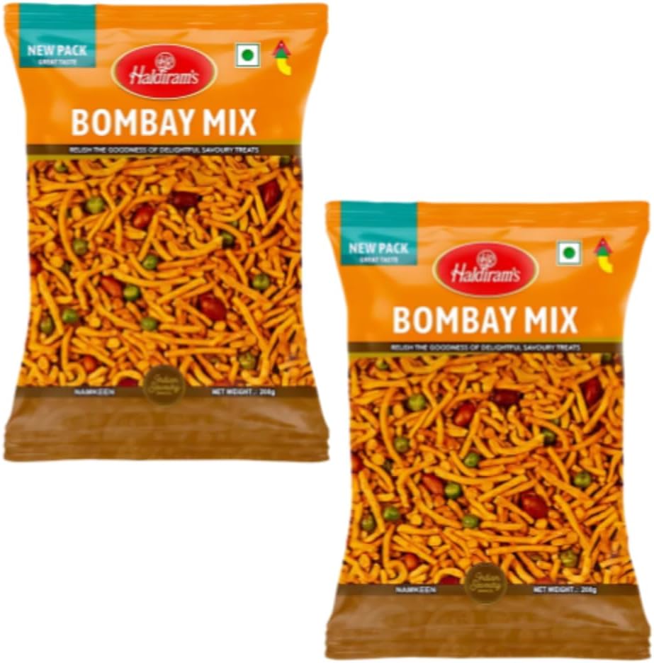 Mélange Bombay de Haldiram - 200 g - Lot de 2