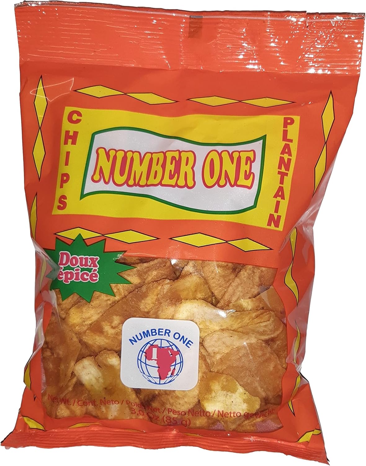 Lot de 5 Paquets de Chips de Plantain Doux Épicé – 5x85 g – Épicerie Cuisine Africaine