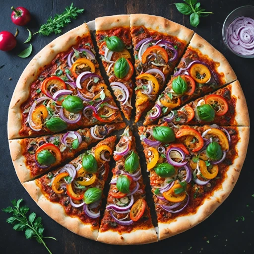 Explorez la délicieuse pizza végétarienne tandoori
