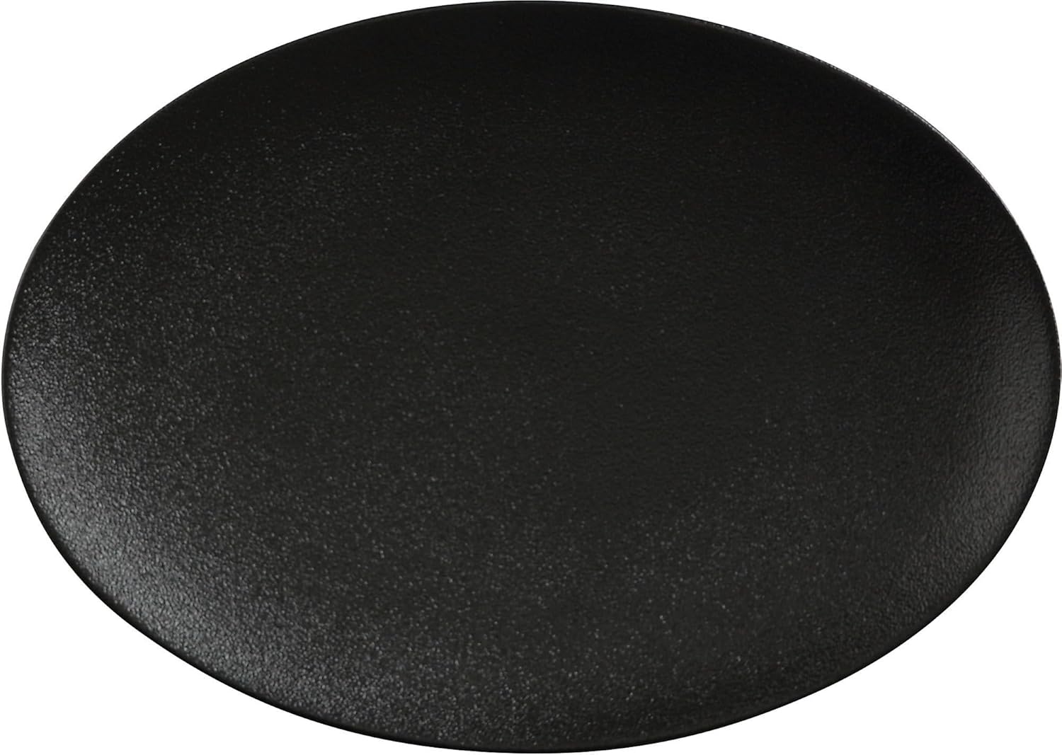 Maxwell & Williams - Assiette Ovale en Porcelaine, Collection Caviar, 30 cm - Noir Noir Plaque ovale