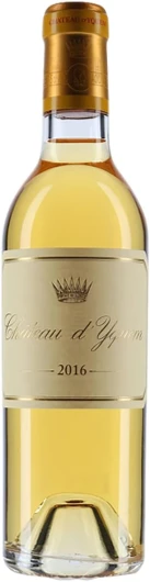 Château d'Yquem DEMI-BOUTEILLE - Blanc 2016 - Sauternes - Vin Blanc de Bordeaux (37.5cl) Moelleux