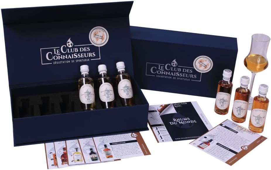 Coffret Dégustation Rhum Du Monde 6 x 40ml - En Solo Ou En Duo - Le Club Des Connaisseurs