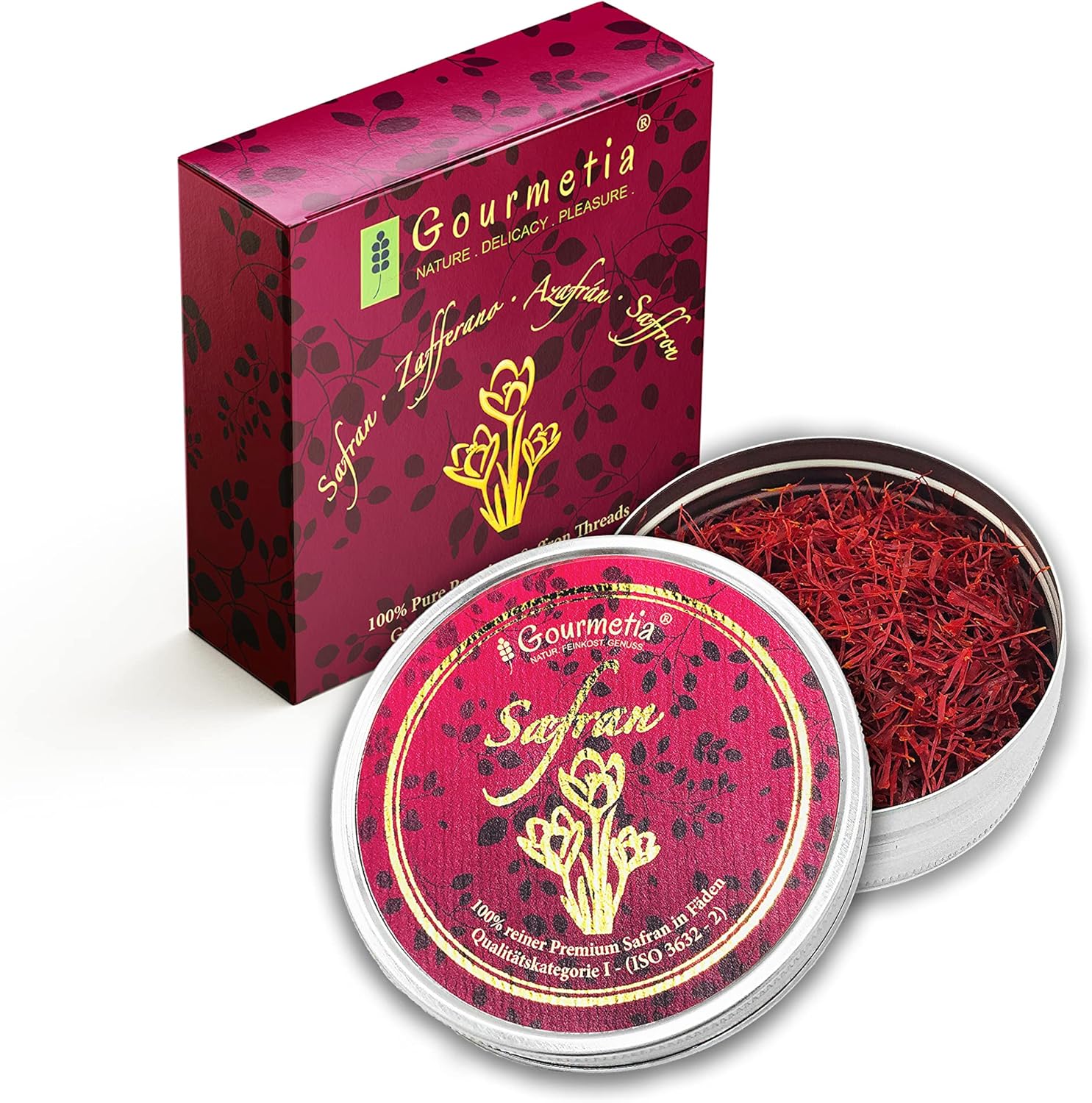 Gourmetia Safran, 5 gramme safran en pistils, qualité supérieure