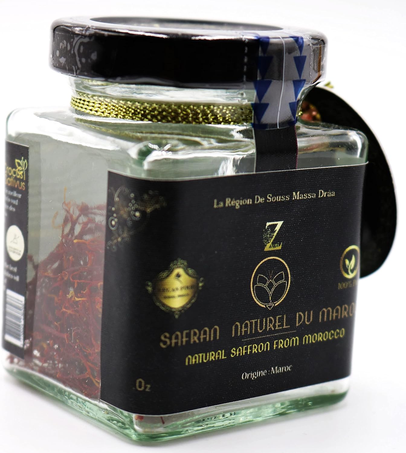 Safran Naturel en filaments du Maroc, qualité exceptionnelle : 5g Analyser au laboratoire Anascan