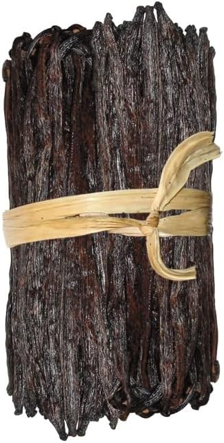 Gousses de Vanille Bourbon de Madagascar, PREMIUM, Haute qualité, Taille rare, 7 Gousses XXL 19 centimères et +, 5 Grammes la gousse en moyenne, Produit Artisanal, Sous vide