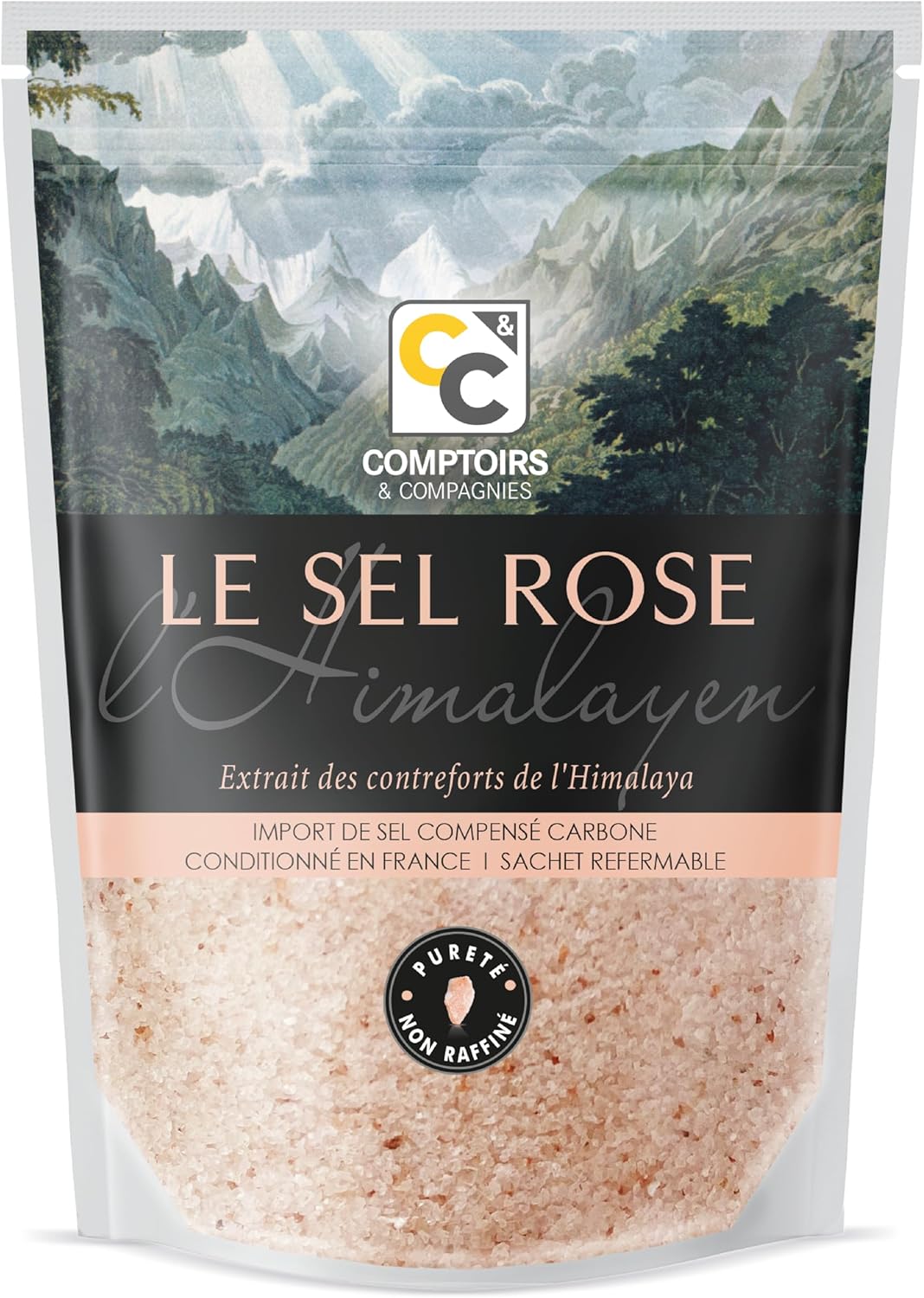 Sel Rose de l'Himalaya Fin - Non Iodé et Non Raffiné - 500g 1