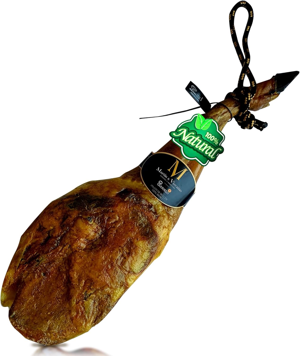 5 Kg Jambon 100% Iberique PATA NEGRA Bellota (épaule) - De porcs ibériques nourris avec des glands et 100% naturel - Jamon Iberico de Bellota Pata Negra