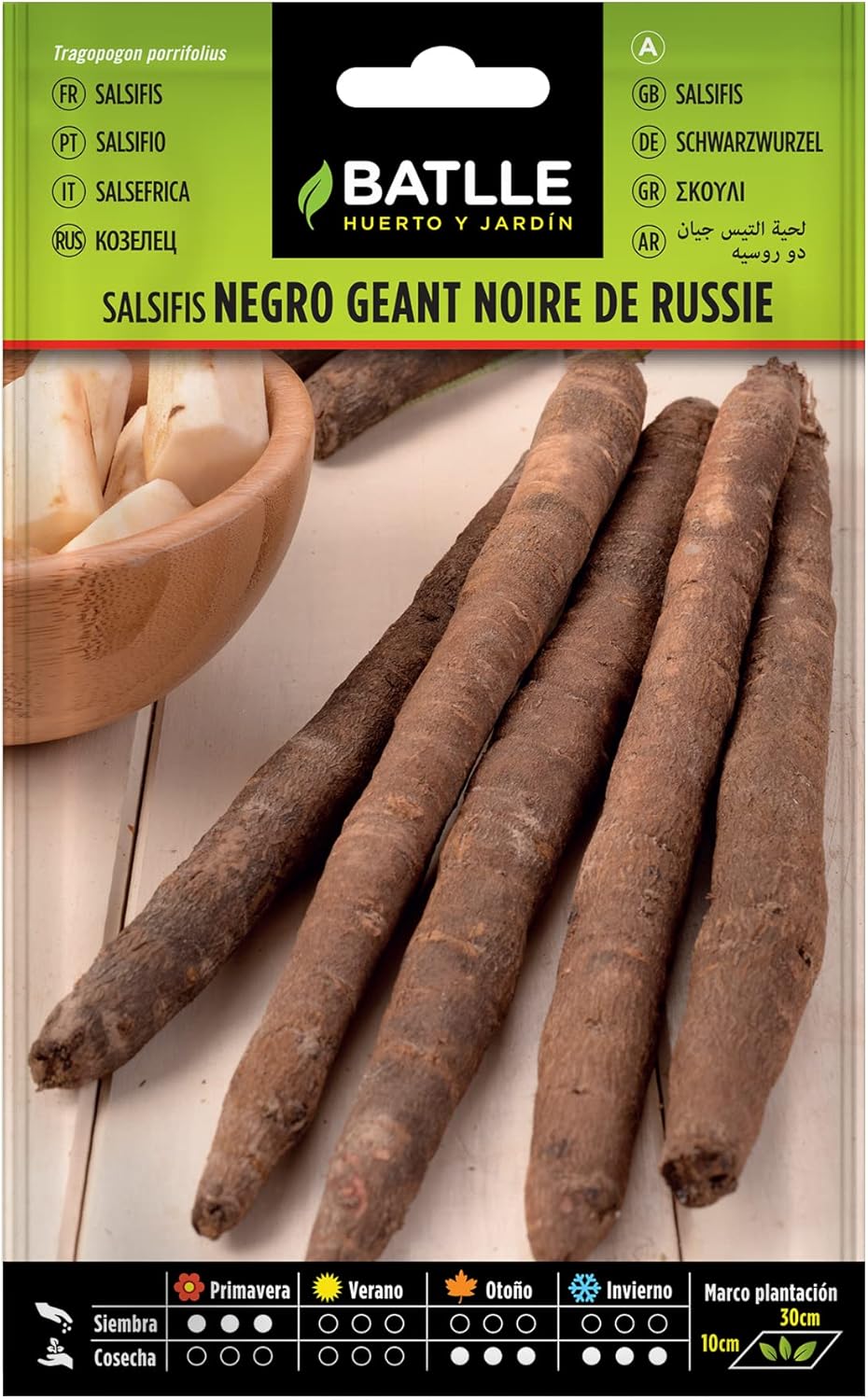Semences horticoles de Batlle - Salsifis noir geant de Russie (6g)