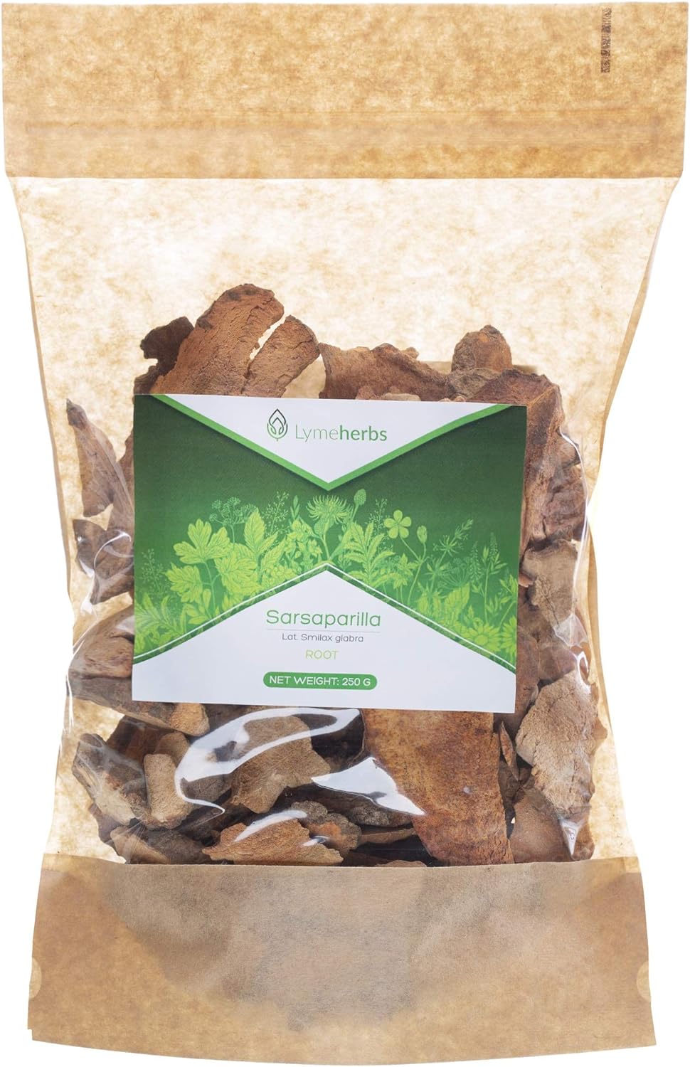 Racine de salsepareille (Smilax) coupée (250g)