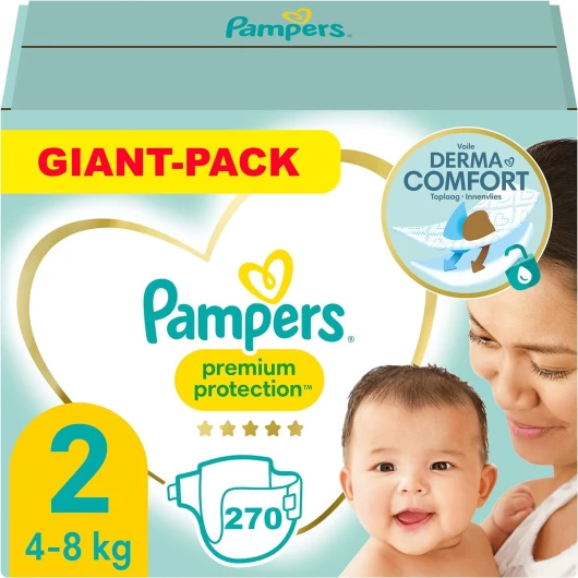 PREMIUM PROTECTION TAILLE 2 270 COUCHES (4-8 KG)