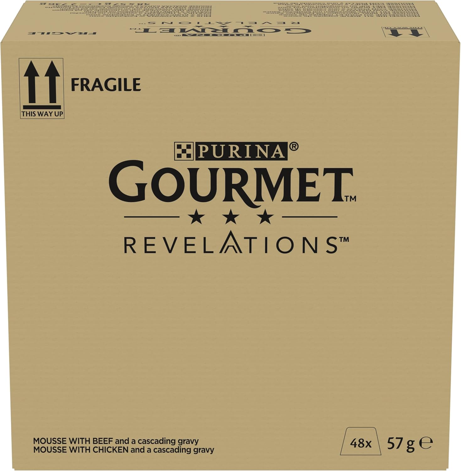 REVELATIONS Mousseline Poulet Bœuf 48x57g Poulet et Bœuf 2.74 kg (Lot de 1)