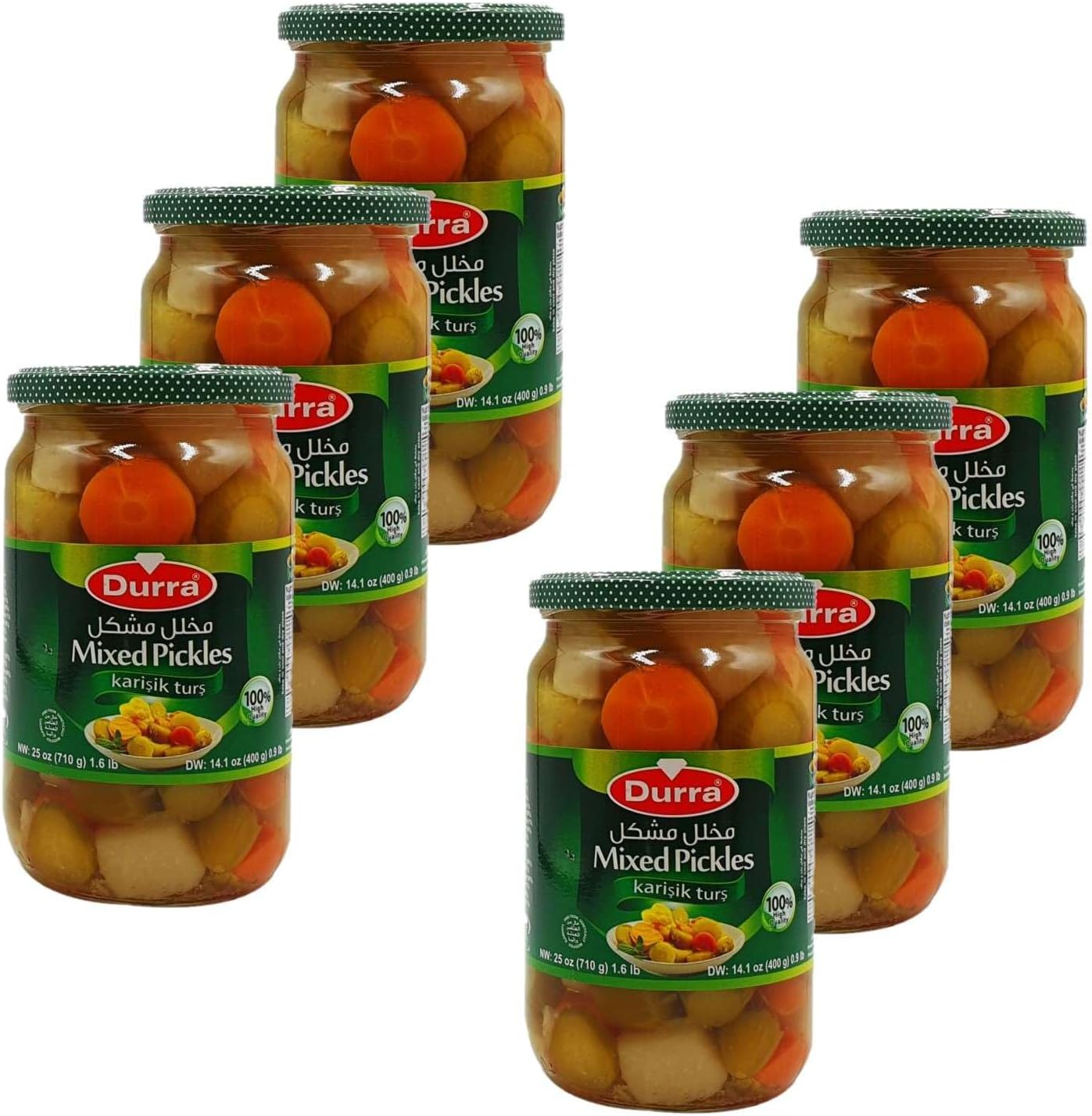 Lot 6x Légume marinés - Bocal 720g Lot de 6