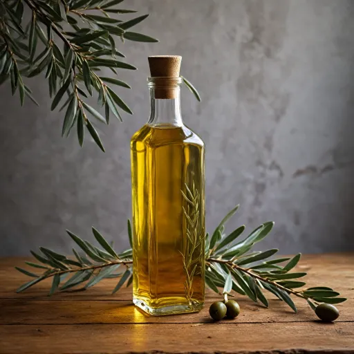 L'élégance de l'huile d'olive infusée à la feuille d'or
