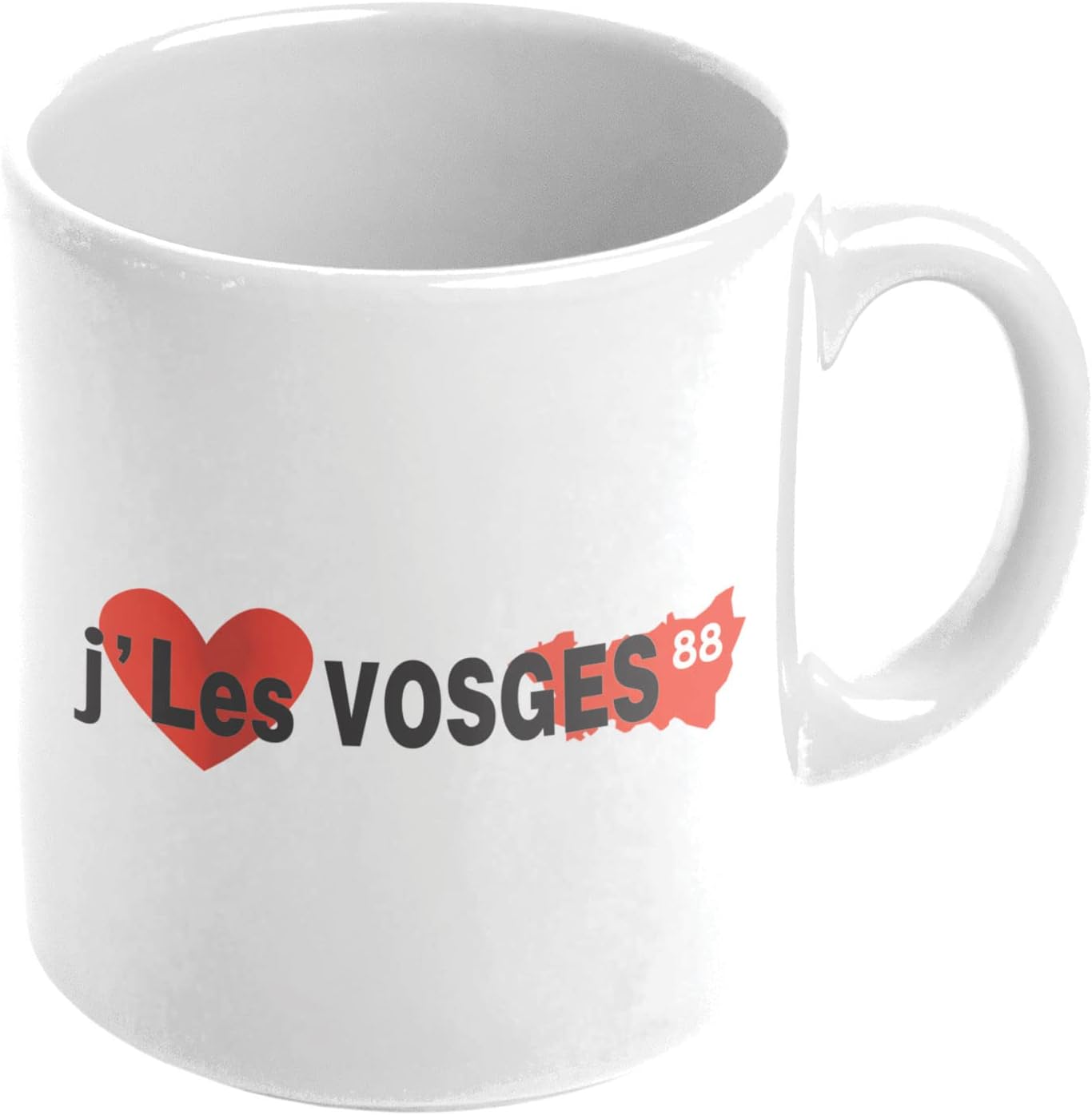 MUG en céramique au motif J'aime les Vosges