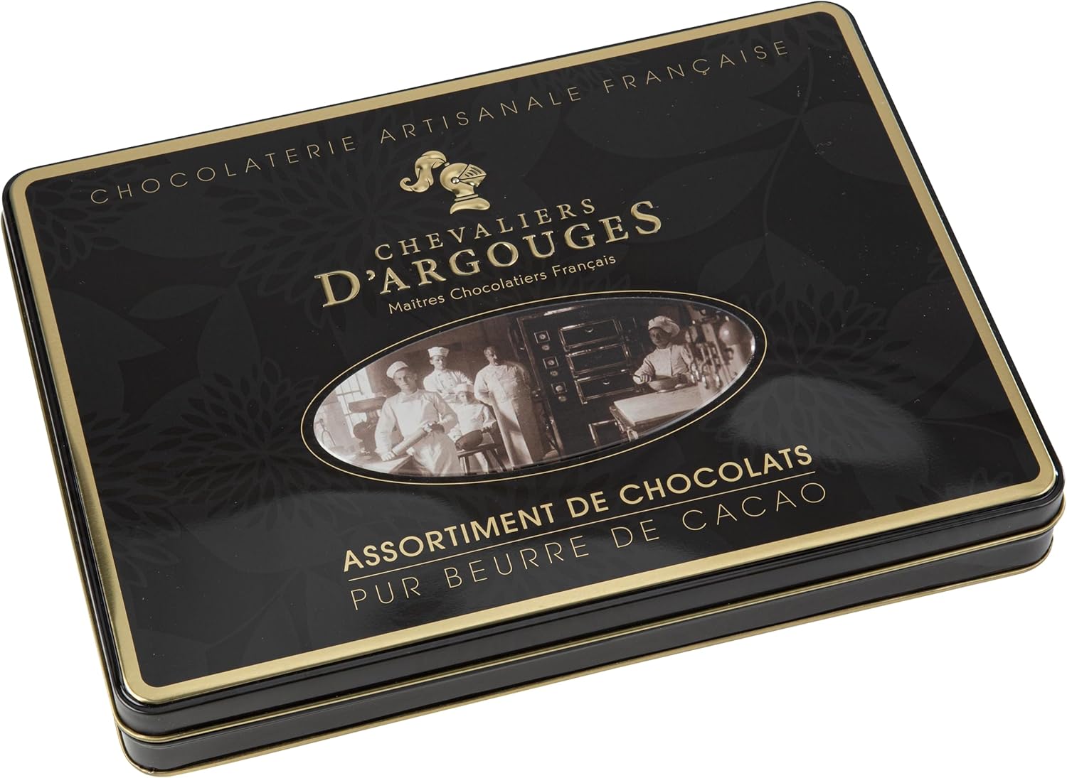 Chevaliers d'Argouges - Assortiment de chocolats noir, lait, blanc - Coffret cadeau prestige - 300g 300 g (Lot de 1) Unique