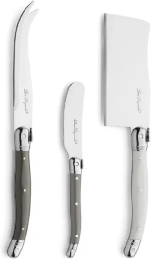 Laguiole / Couteaux de fromage / ensemble de 3 / Acier inoxydable durci 13/0 / Coffret cadeau