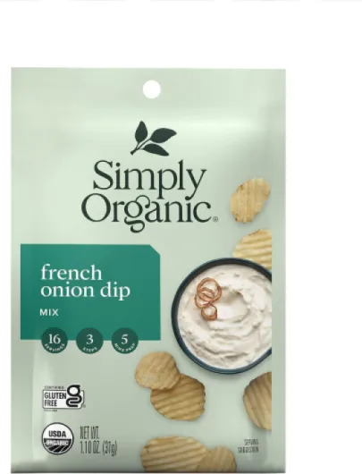 Simply Organic Dip Mix Org à oignon