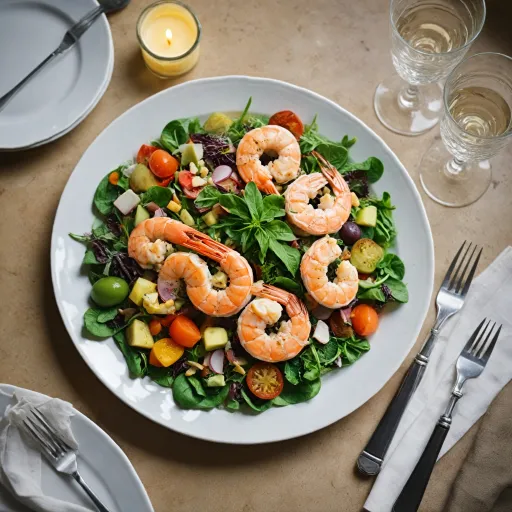 Une expérience culinaire raffinée avec la salade de crevettes deluxe