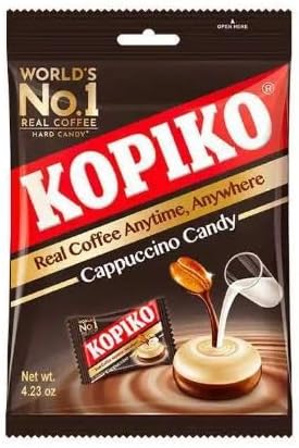 Cappuccino Coffee - Bonbons Délicieuses Friandises Surprises aux Saveurs café cappuccino, Idéales pour les Amateurs de Gourmandises, Parfaites pour les Fêtes - Compatible avec Kopiko - 175g