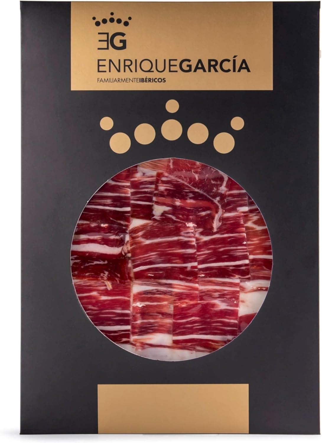 100% Jambon ibérique nourri au gland - 100g - Pata negra - Jambon en tranches coupé au couteau - Ibérique espagnol + 48 mois - Emballé sous vide - 100% Jamón Iberico de Bellota
