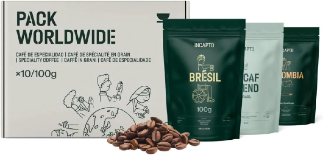 Pack Dégustation de 10 Cafés du Monde - Café de Spécialité - Specialty Coffee - 100% Arabica - Torréfaction Naturelle et Artisanale - Idéal pour Offrir - 10 sachets de 100g Pack Worldwide