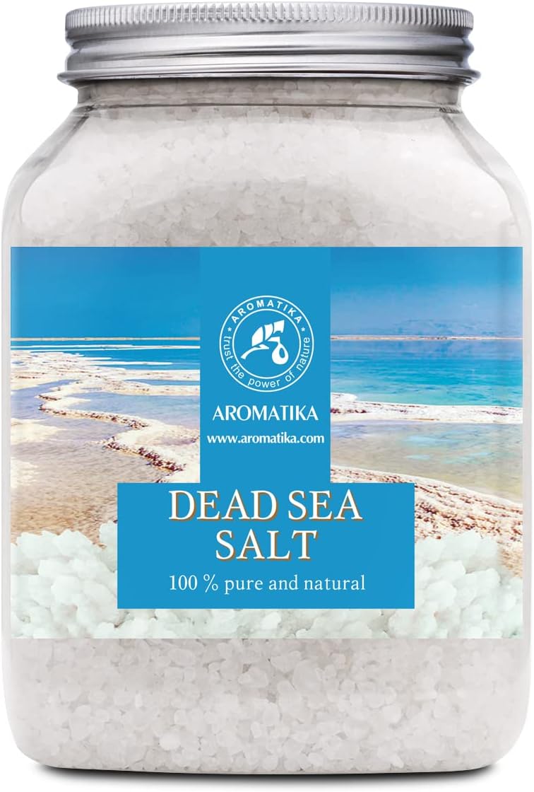 Sel de Mer Morte 1000g - Pur et Naturel - Idéal pour Bien Dormir - Soulagement du Stress - Bain - Beauté - Relaxant - Sels de Bain