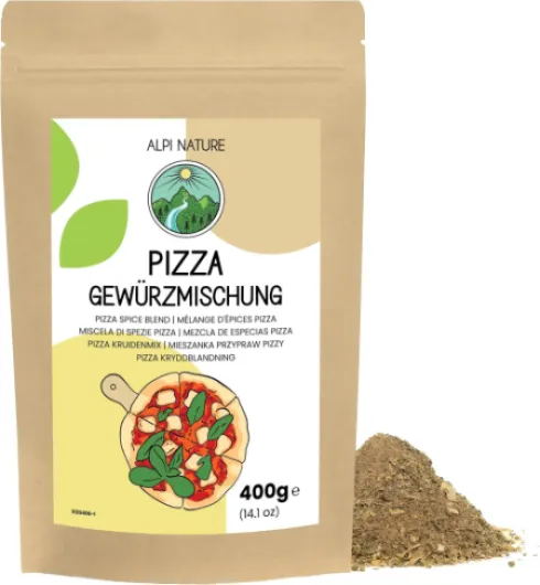 Mélange d'Épices Pizza 400g, Épices et Herbes pour Pizza, Mélange d'Herbes Italiennes 400 g (Lot de 1)