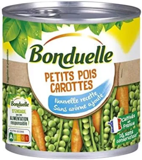 BONDUELLE - Petits Pois & Carottes 265G - Lot De 4