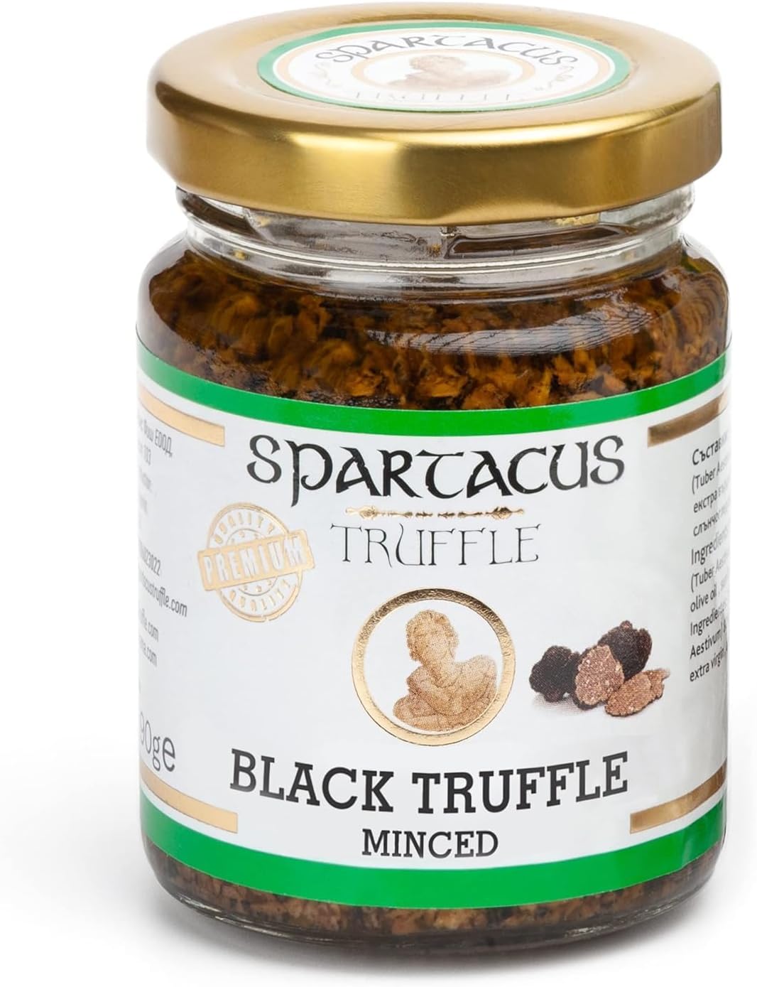 Truffe Noire Hachée 90g – Truffes Noires Conservées dans Huile d’Olive Extra Vierge – Délice Gourmet Raffiné – Spécialité Culinaire pour Pâtes, Risotto, Viandes & Poissons