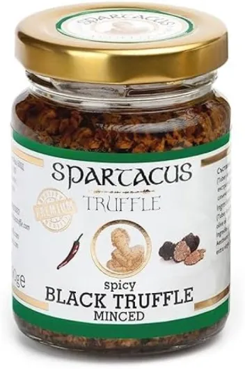 Spartacus noir haché Truffe légèrement épicée - Offrez-vous l'excellence culinaire - Truffes noires exquises pour les gourmets