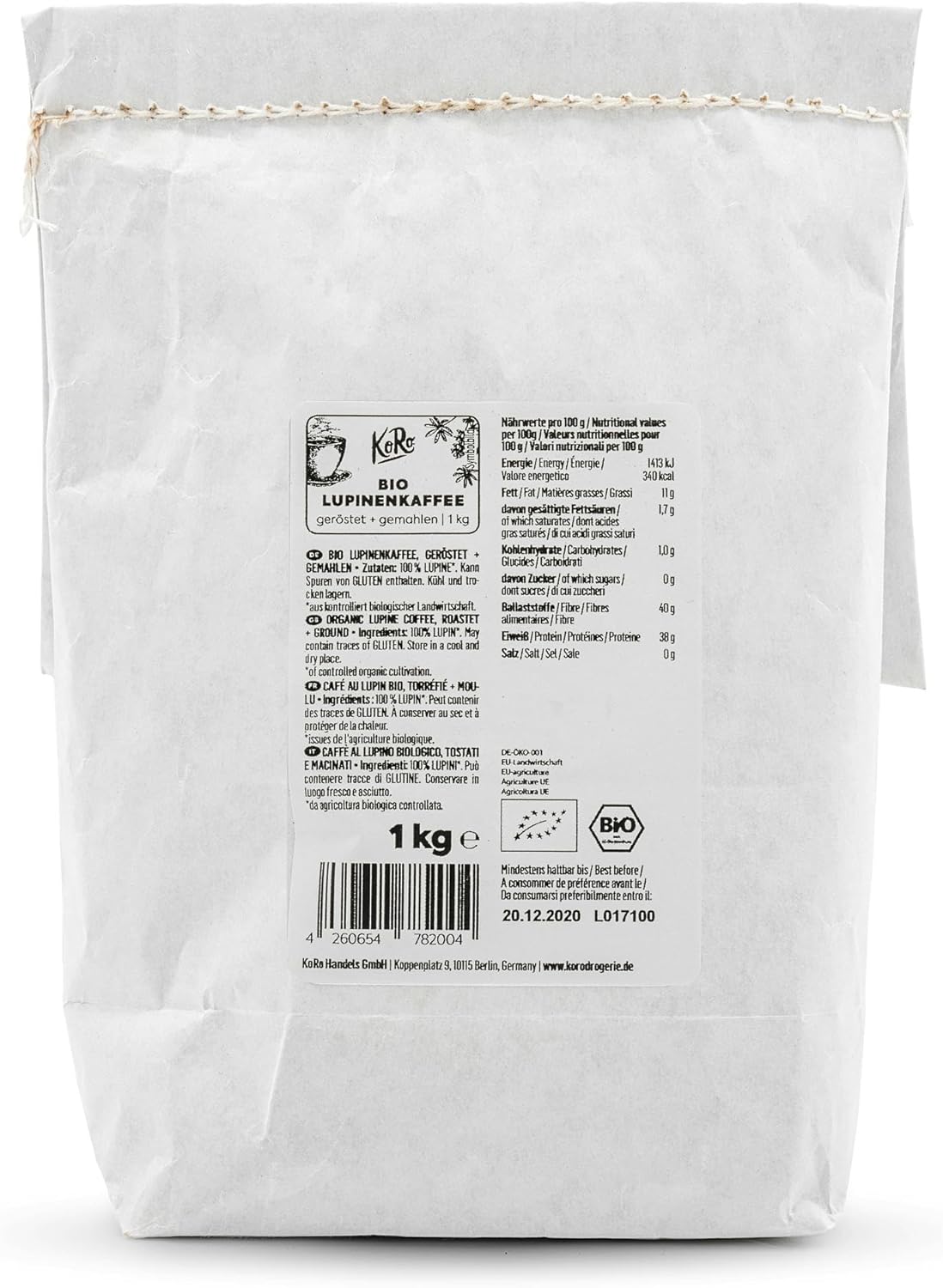 Café de lupin bio 1kg - Lupin - Café - Sans caféine