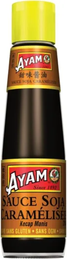 Sauce Soja Caramélisée - Haute Qualité - Saveurs Authentiques d'Asie - Idéale pour cuisiner chez Soi - Marinades et Grillades - Alimentation Saine - Sans Gluten - Sans Conservateurs - 210ml Caramélisée 210 ml (Lot de 1)