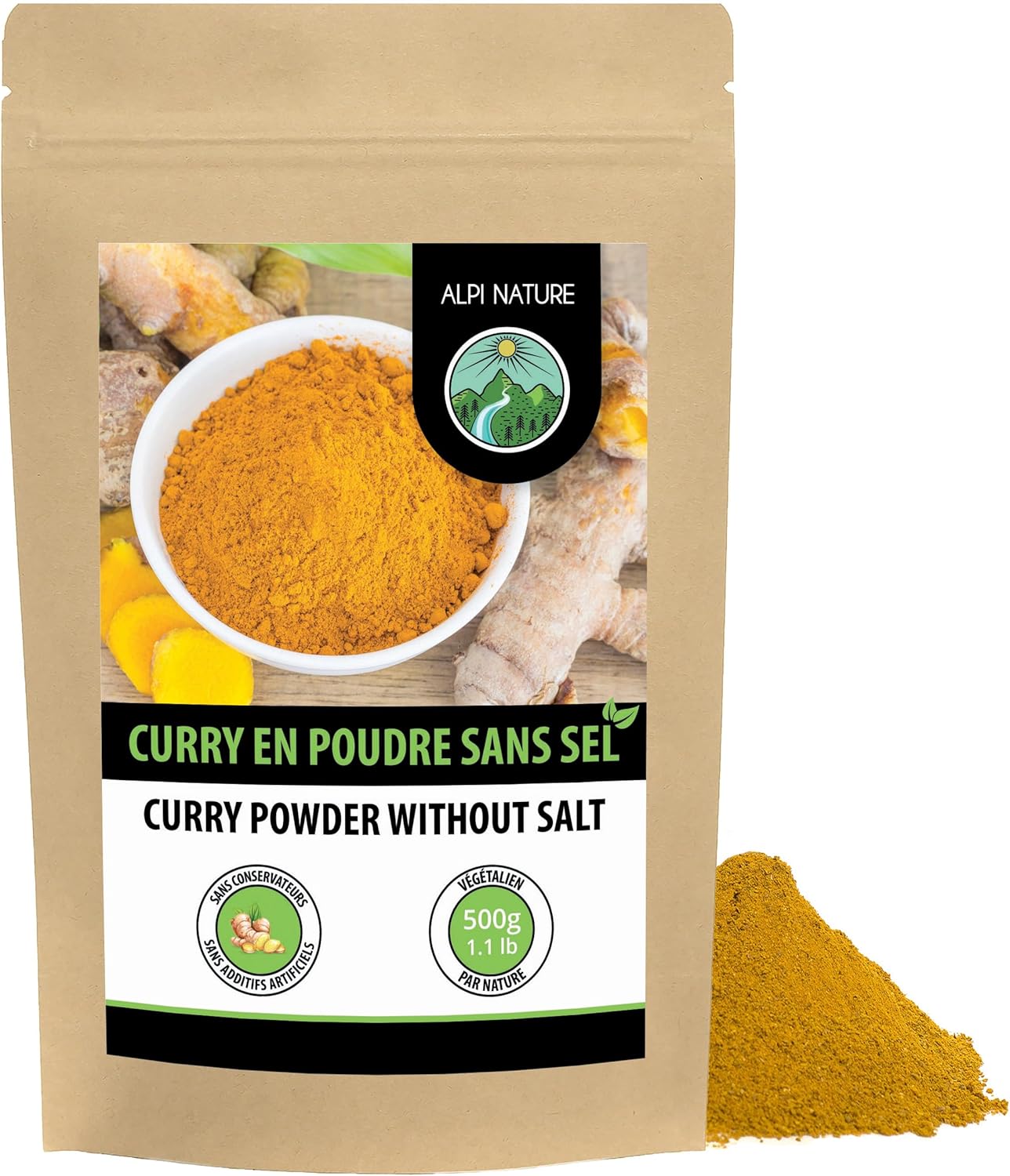 Curry Poudre Douce 500g, Épices Indiennes, Poudre de Curry Douce, Mélanges d'Épices 500 g (Lot de 1)
