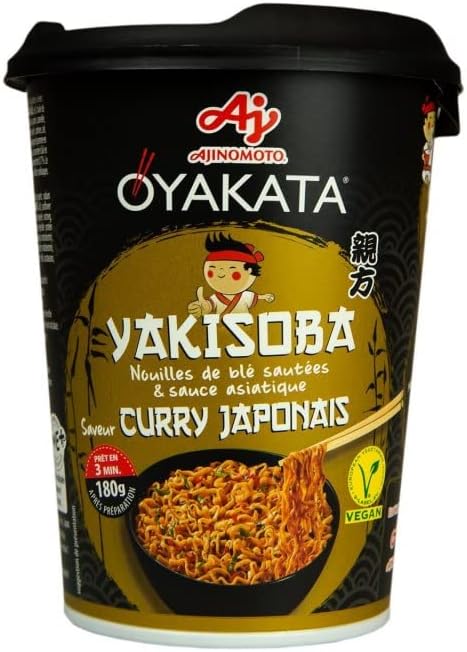 OYAKATA - Nouilles Yakisoba au Curry Japonais - Saveurs Asiatiques - 90g - Lot De 4 - Vendu Par Lot