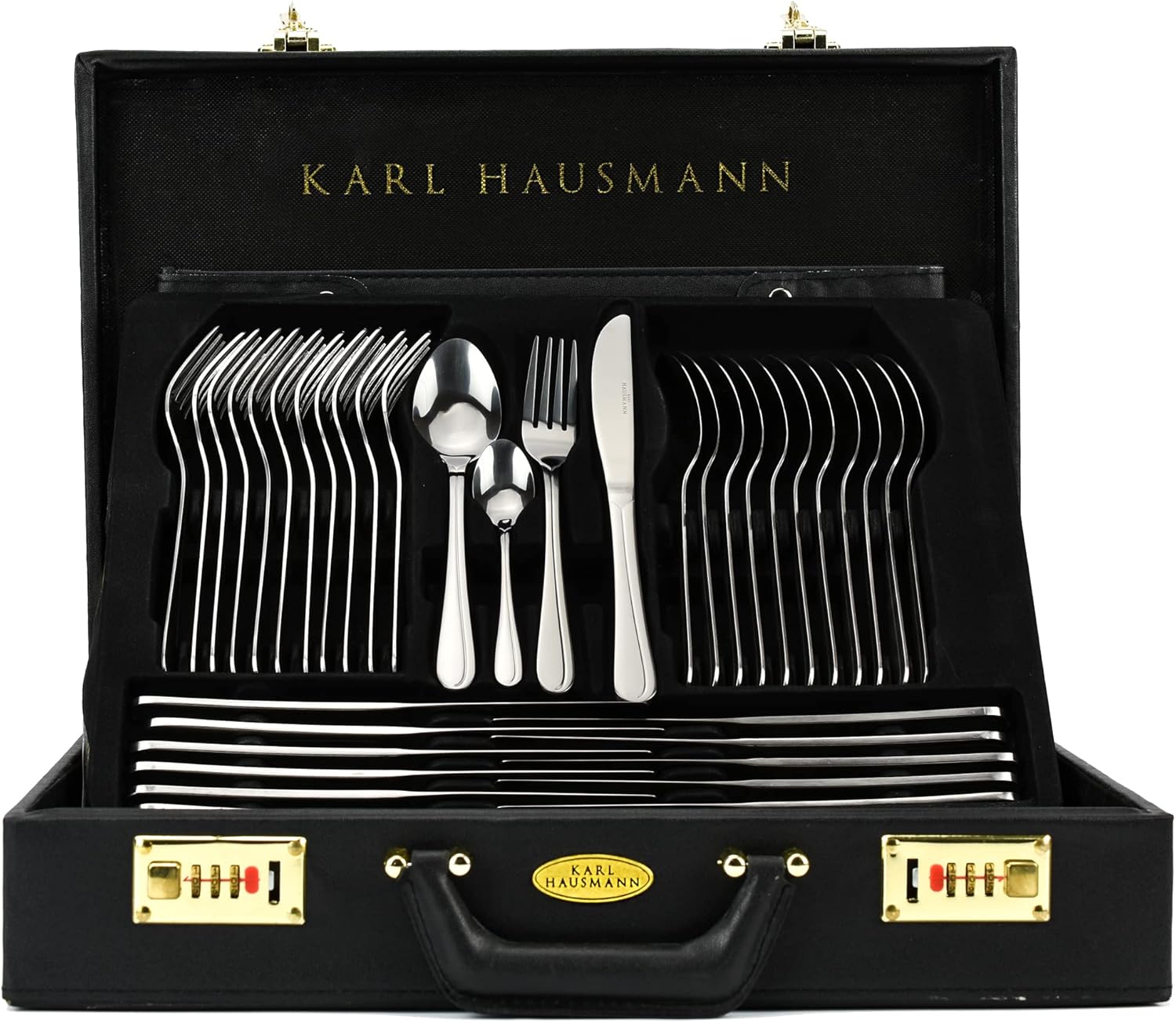 KARL HAUSMANN Set Couverts de Table Inox pour 12 Personnes 72 Pièces - Couvert de Table - Menagere 72 Pieces - Service Couvert 12 Personnes - Lot Couvert de Table - Silverware - Cutlery set